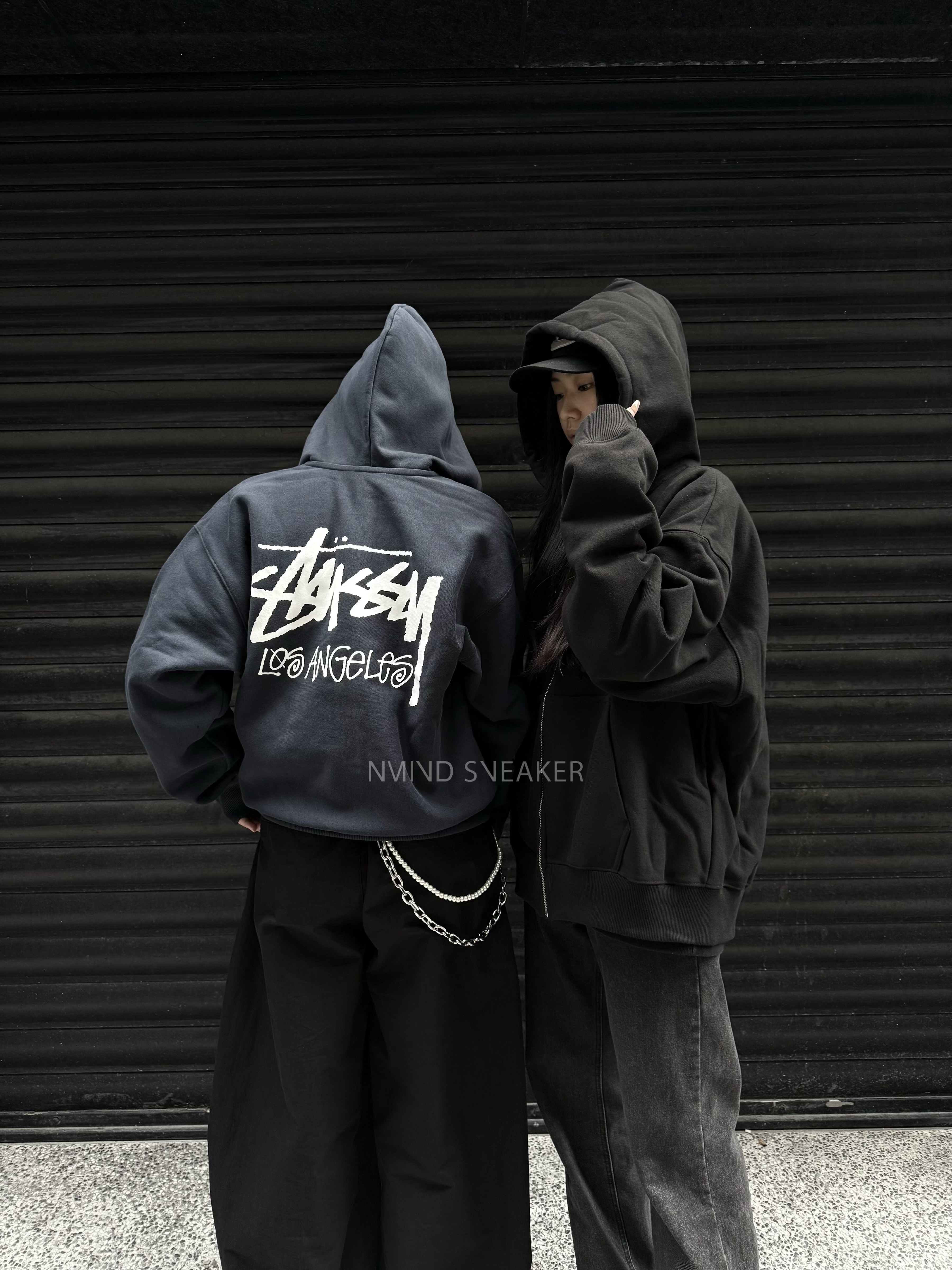 <快速出貨>STUSSY 洛杉磯限定拉鍊外套 海軍藍