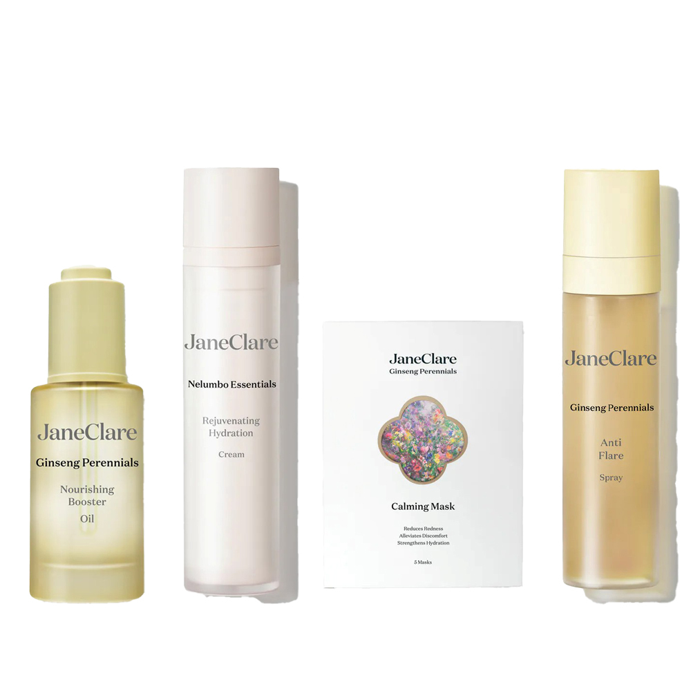 A8 Jane Clare 極緻補濕套裝【強效緩和噴霧100ml + 長效舒緩面膜(5片裝) + 長效潤澤精萃油30ml + 煥發保濕霜 50ml】