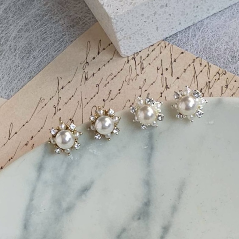 35878 氣質珍珠銀針耳環