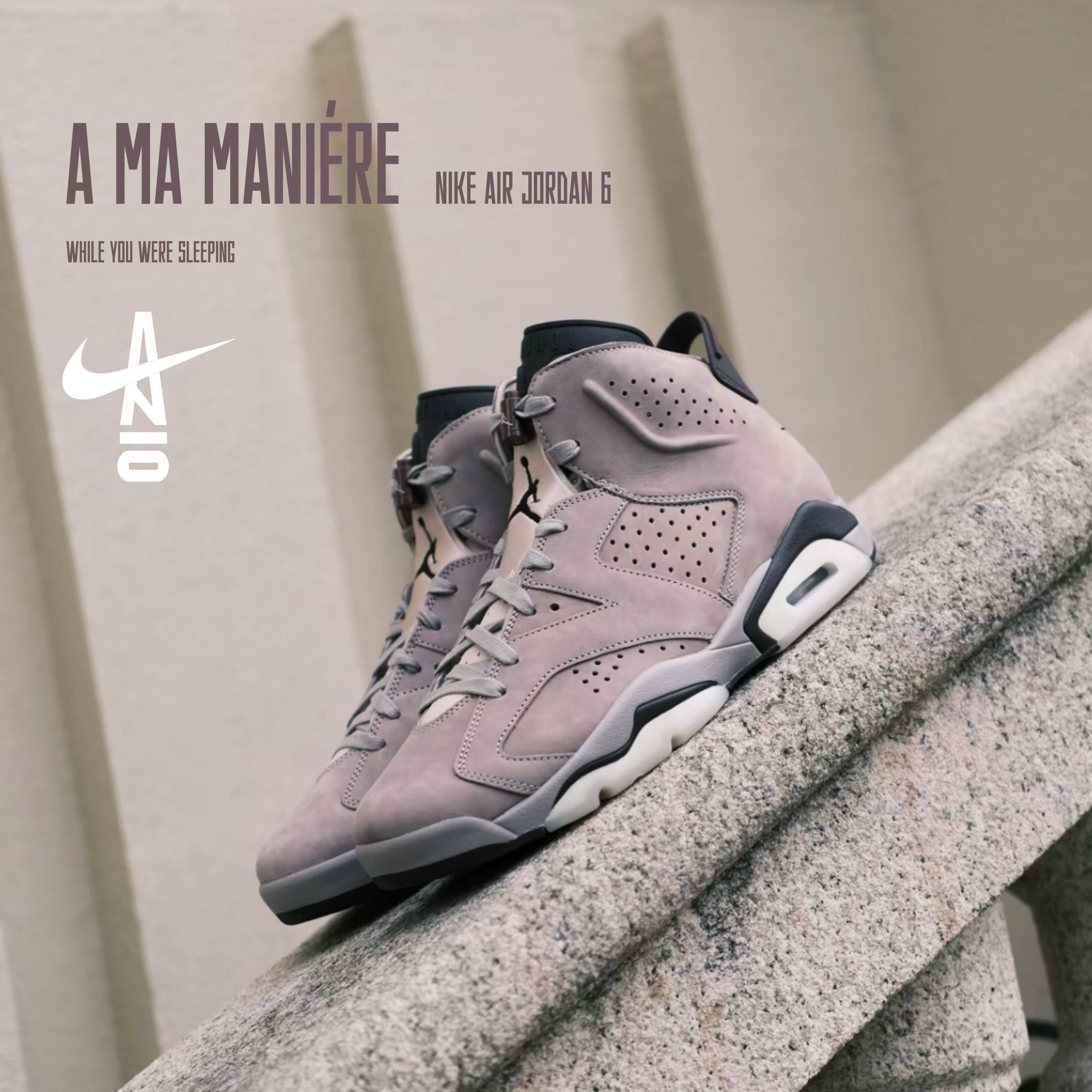 NICEDAY 代購 A Ma Maniére x Air Jordan 6 紫色 灰紫 紫 紫羅蘭 麂皮 復古 聯名 IF3103-200