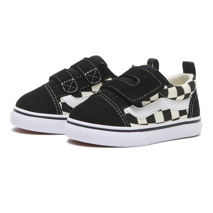 Vans Old Skool 日本限定 黑色 棋盤格 魔鬼氈 小童 中童 童鞋 V36TDL