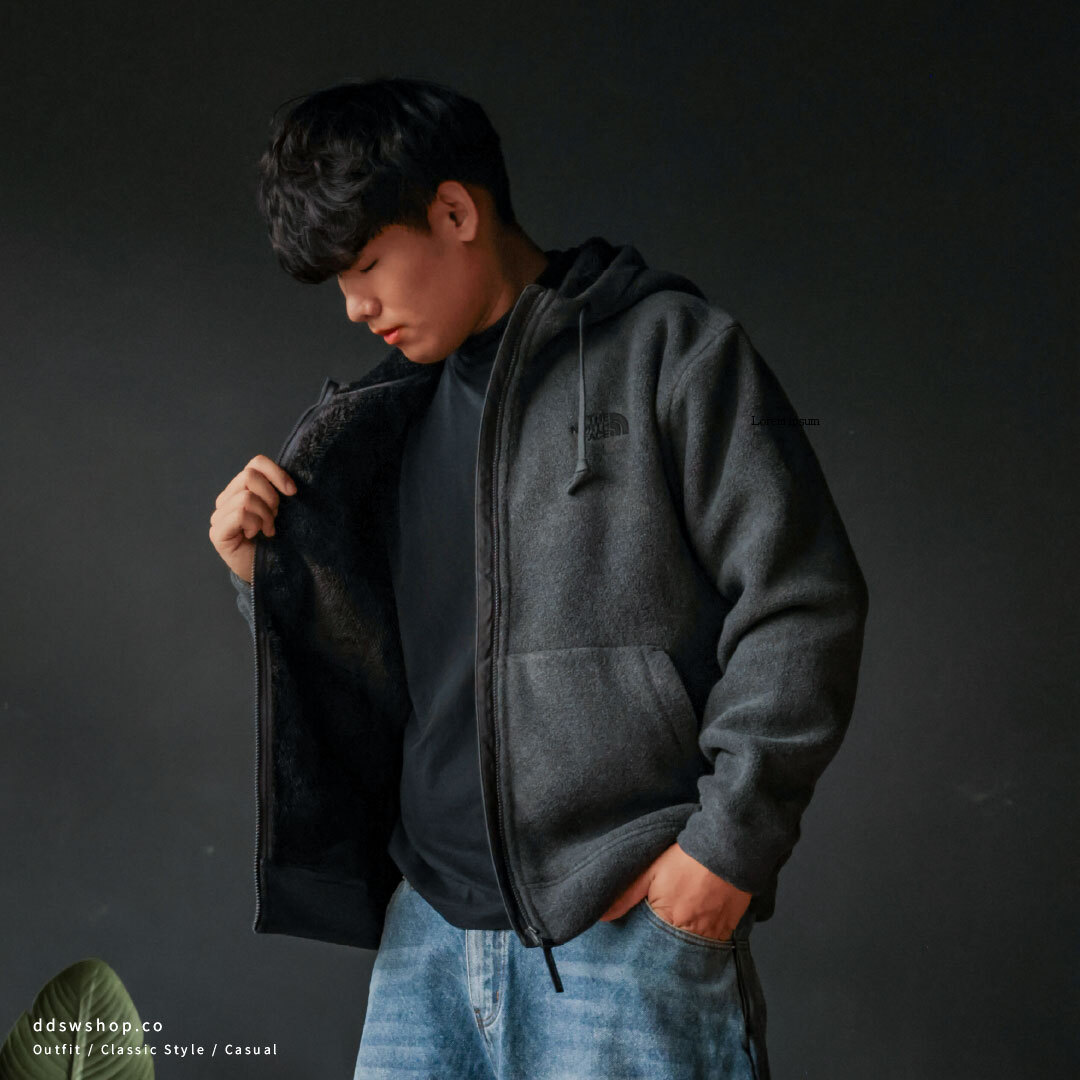 "代購" THE NORTH FACE 25FW M'S FURRY EX FLEECE HOODIE 絨毛抓絨連帽衫 NJ4FR62