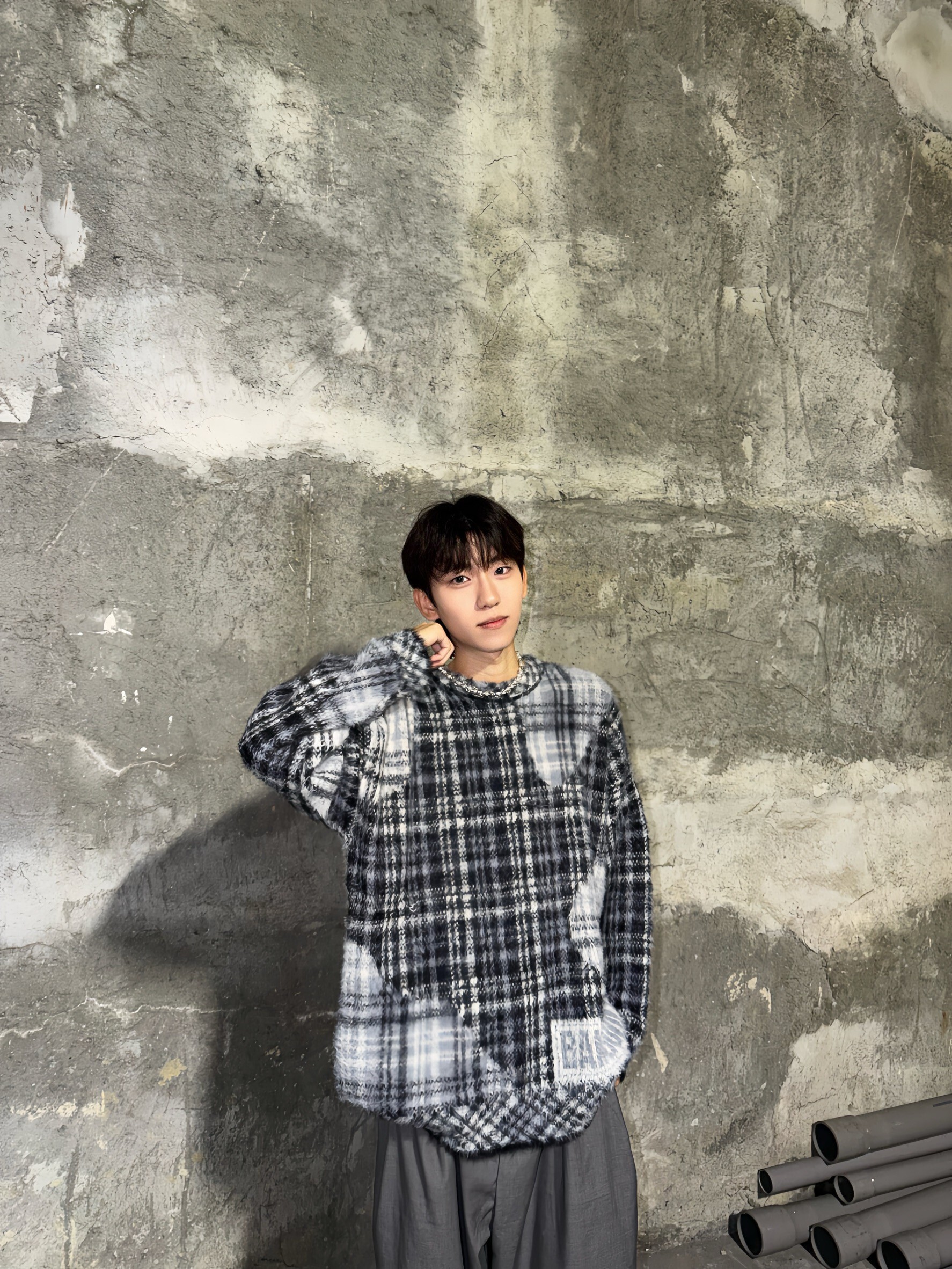 (GOAL) 美式不規則格紋毛衣 BANG2428