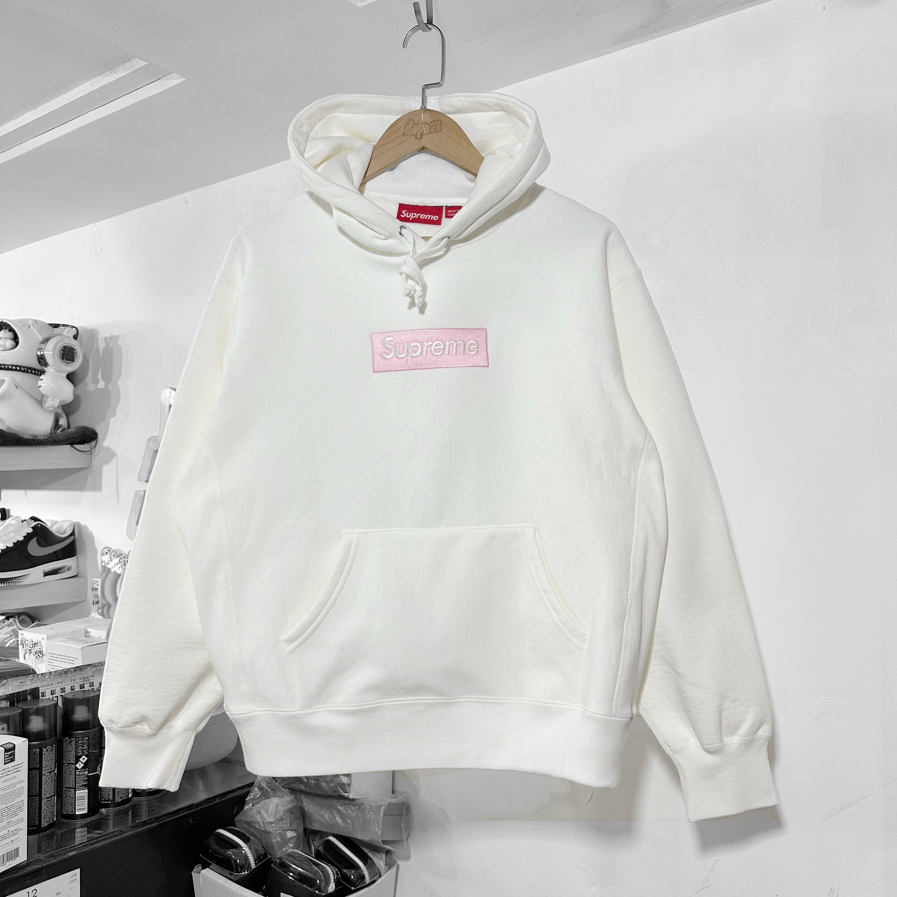 Supreme FW25 Box Logo Hooded Sweatshirt - White
