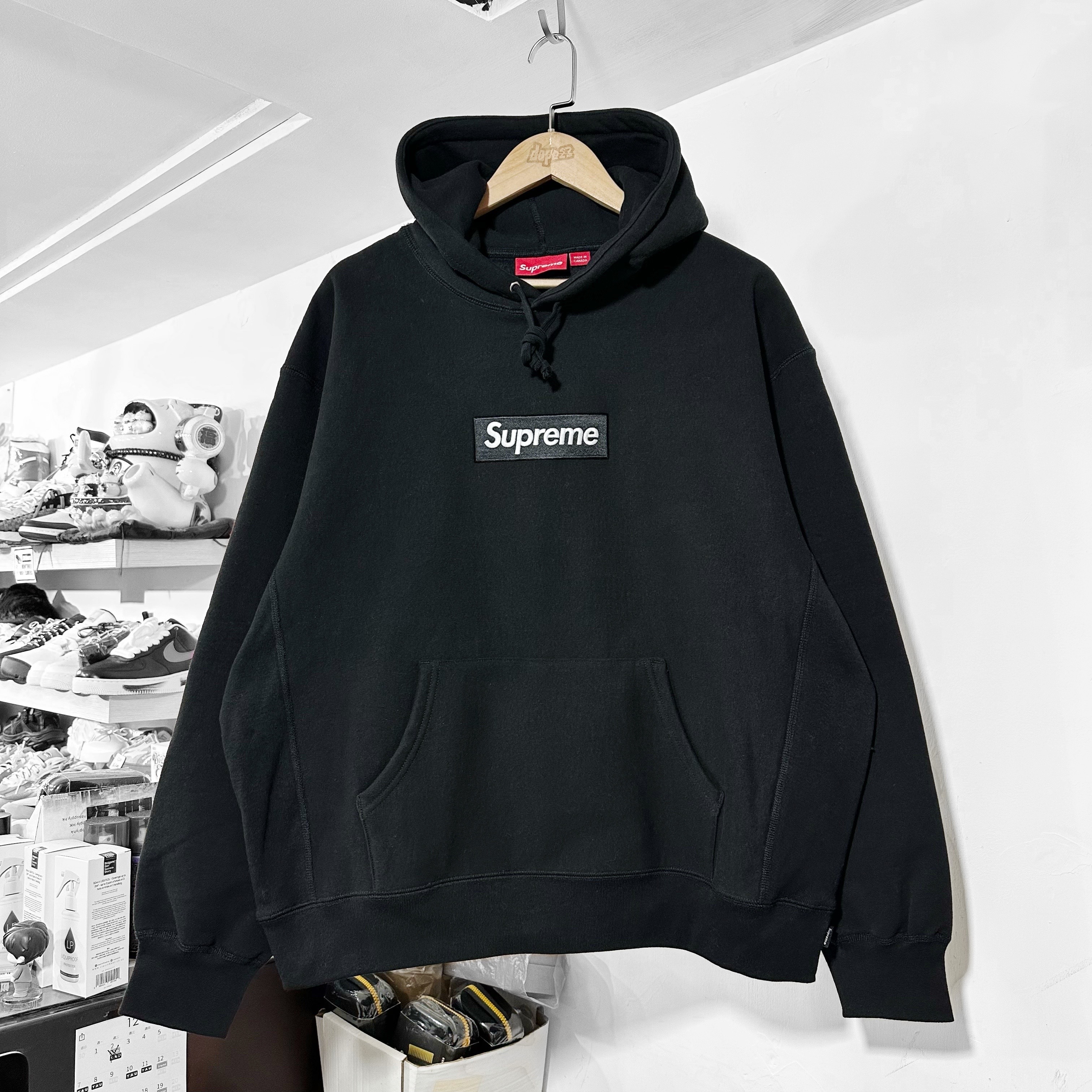 Supreme FW25 Box Logo Hooded Sweatshirt - Black