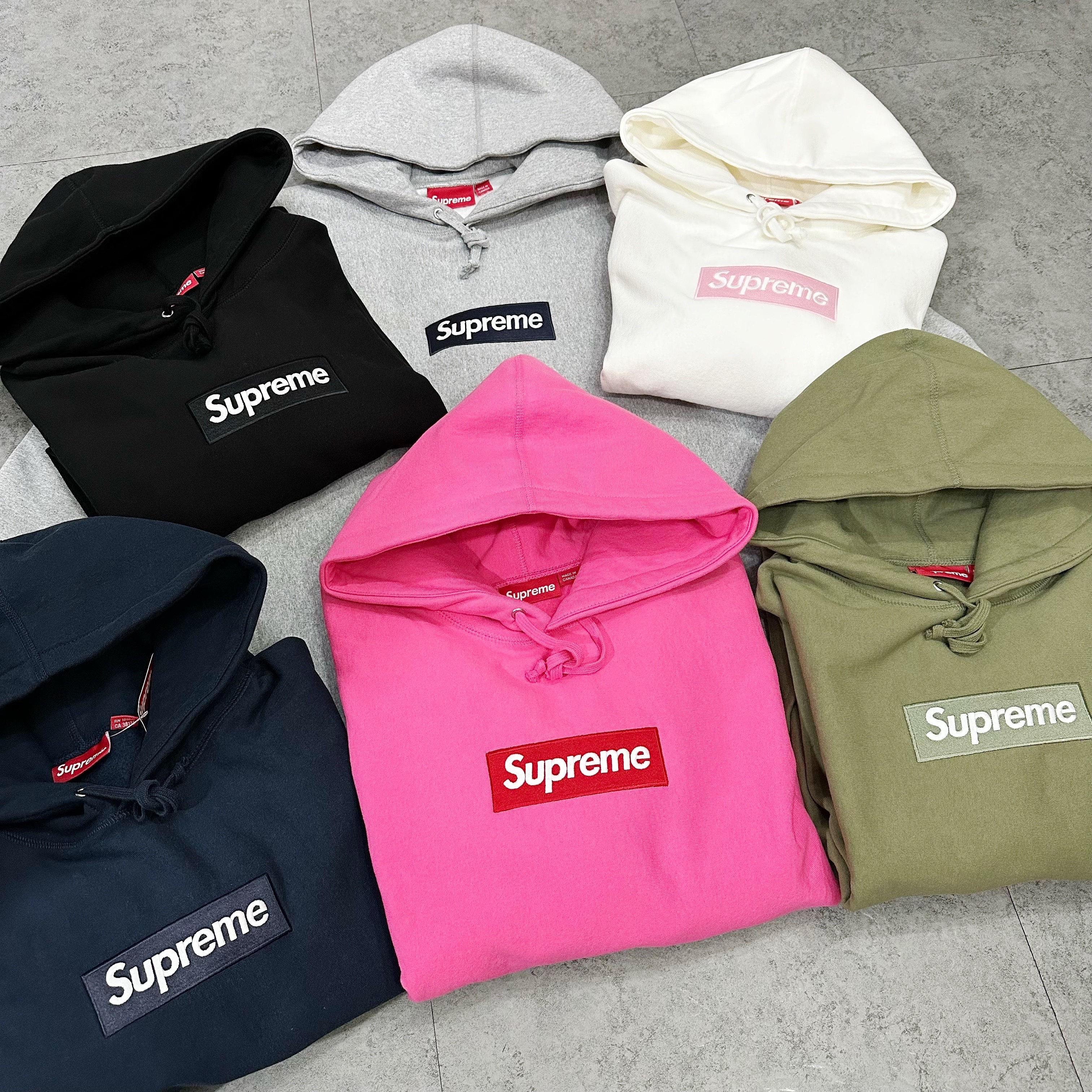 Supreme FW25 Box Logo Hooded Sweatshirt - Magenta