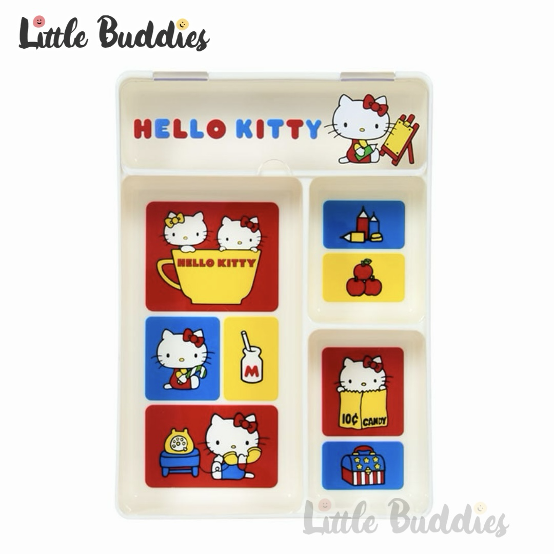 日本 Sanrio 復古懷舊文具系列 膠托盤連蓋