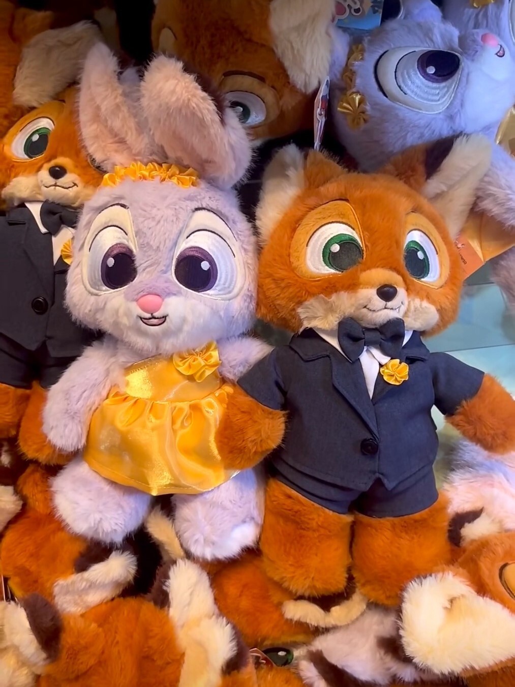 正版授權 動物方城市 尼克&朱蒂 禮服造型玩偶