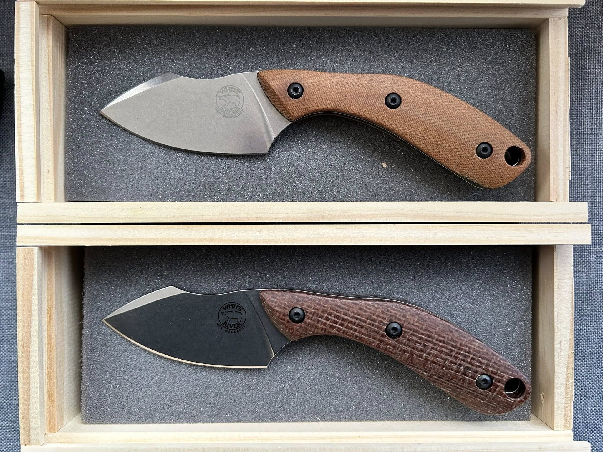 White River and Smith & Sons Knife Company Apex