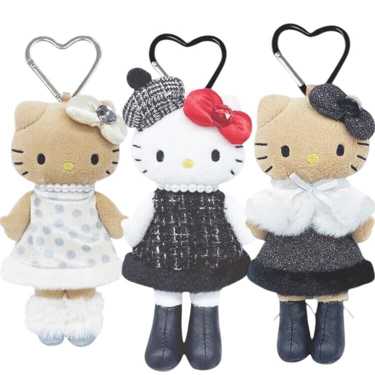 【Luxury】日本限定 Sanrio 三麗鷗 HELLO KITTY 長腿凱蒂貓 長腿KT 長腿KITTY 長腿貴婦 禮服娃娃吊飾配件掛飾 手機吊飾