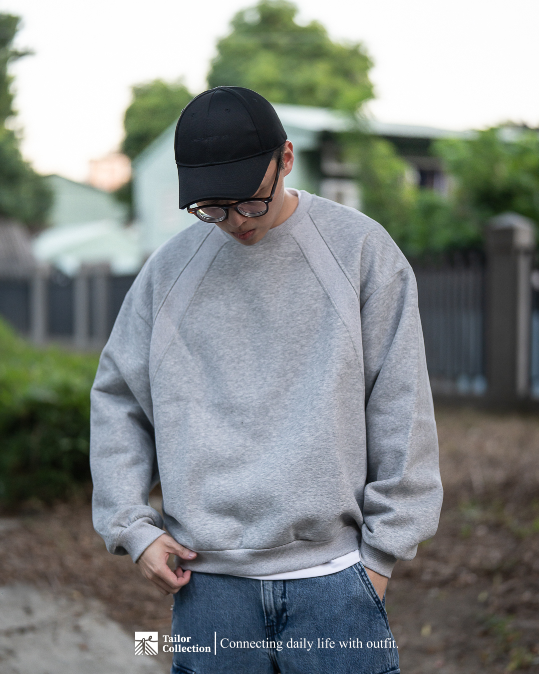 #預購 Tailor collection 太空棉 重磅圓領大學踢 兩色