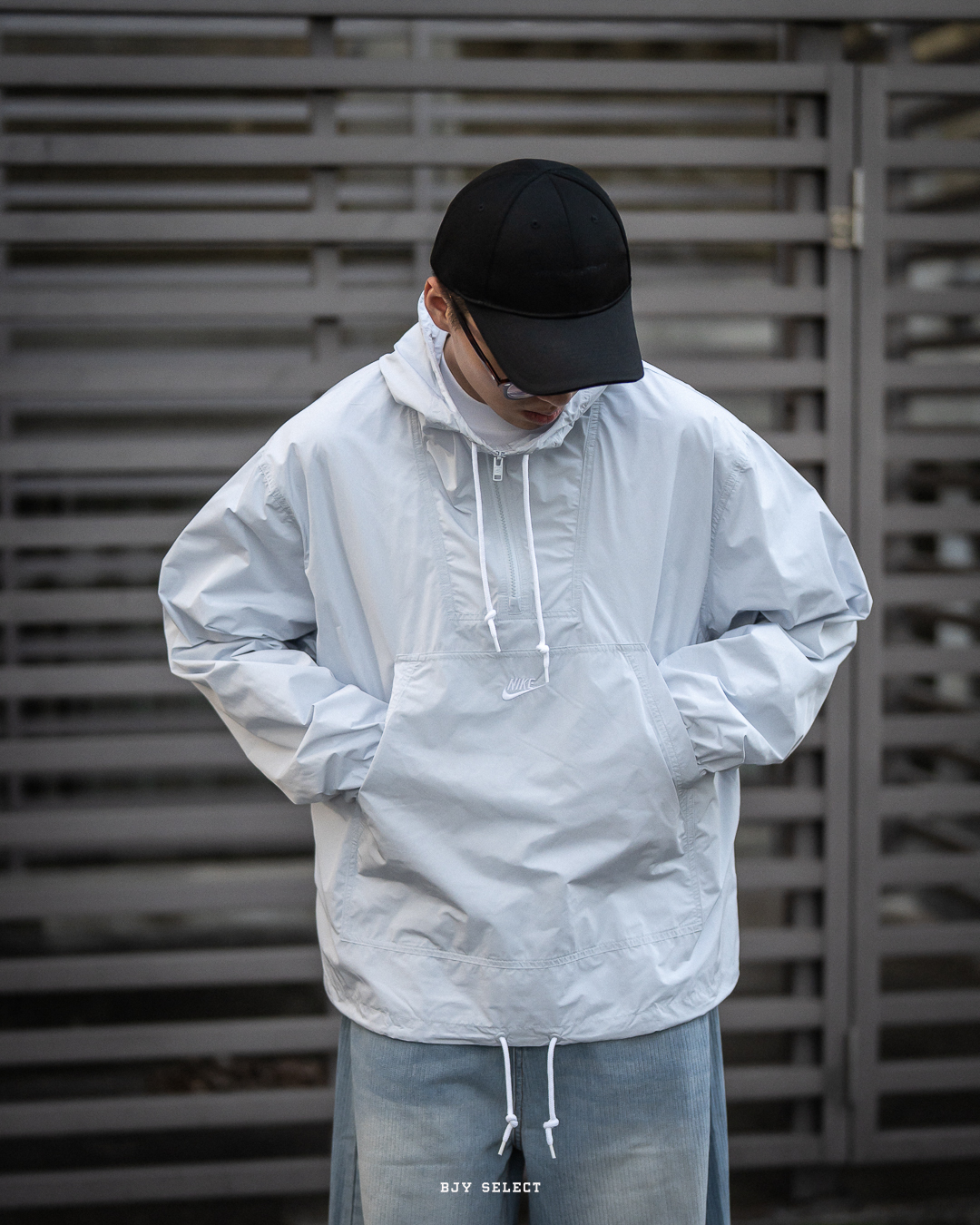 #預購 NIKE CLUB 防風 防潑水 半拉鍊外套 FN3893-043 銀灰