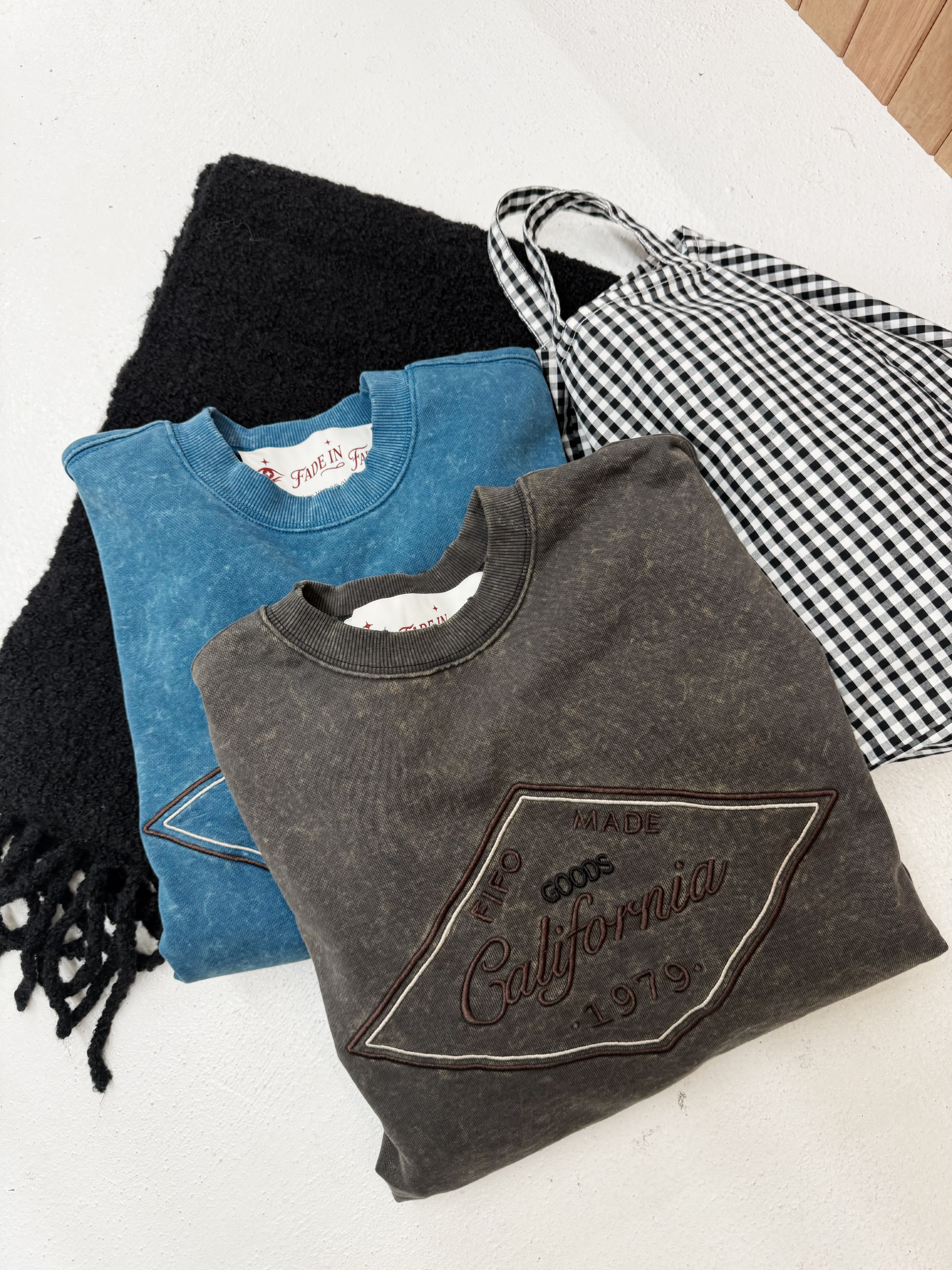 California刺繡圖案衛衣