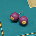 1216GZ35-合香GZ-S925南極慶壽耳環 1對（A35）