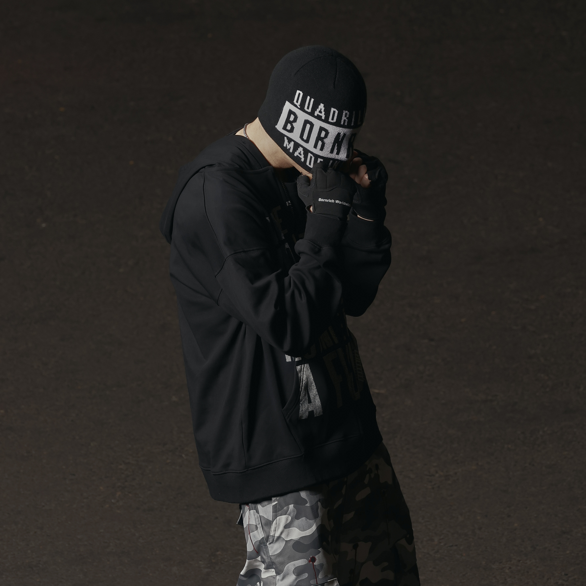 Bornrich｜Quadrillion Beanie (Black)