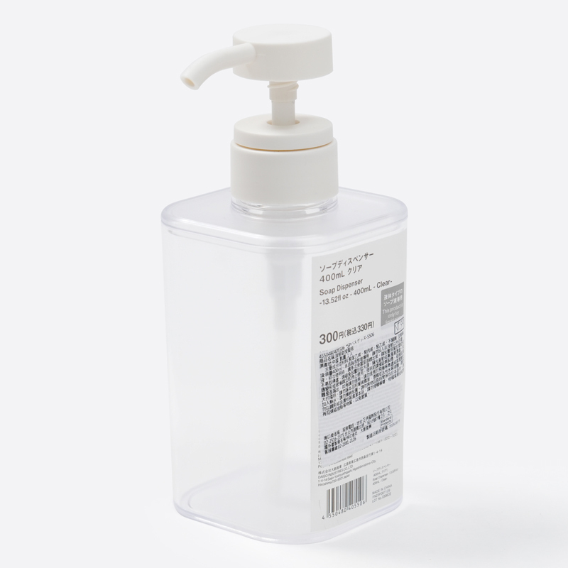 SP 液態皂按壓瓶/透明 400ml