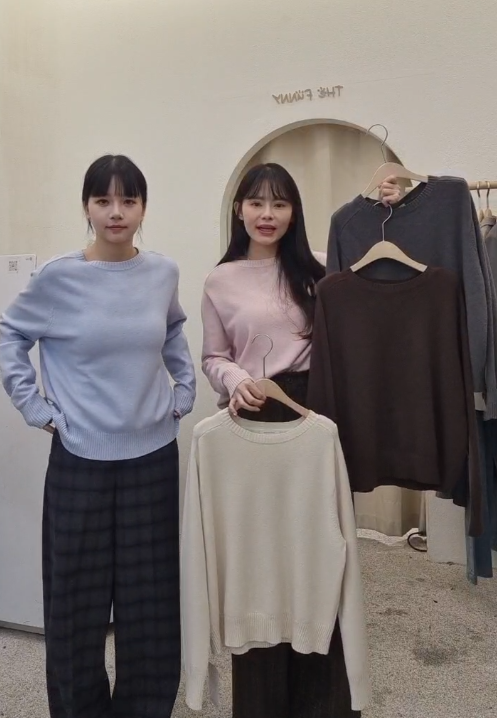 FP5346 溫柔色系羊絨針織衫