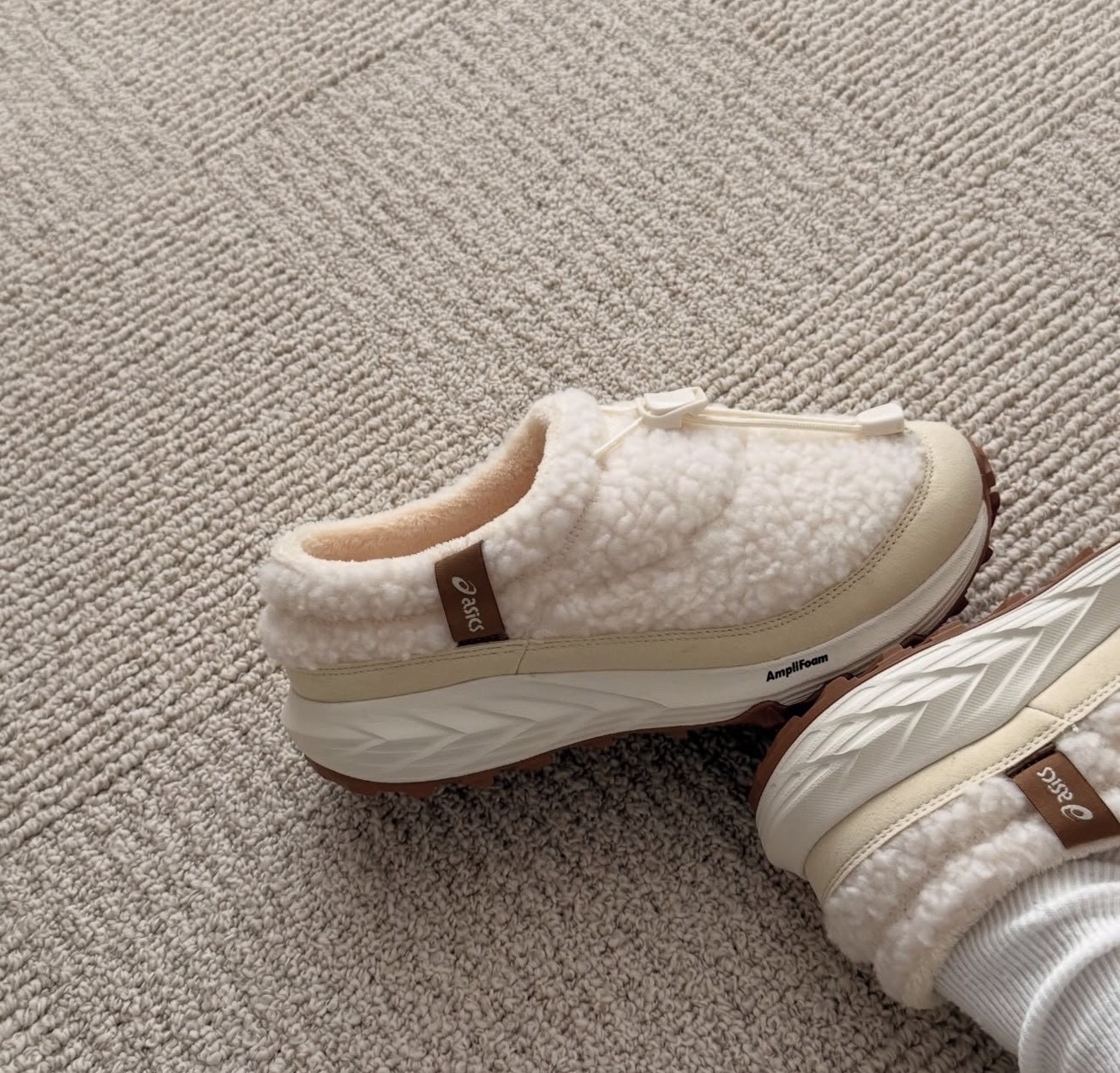 【Luxury】ASICS Gel-Sonoma Mule鞋 穆勒鞋 厚底增高GEL-SONOMA 泰迪熊毛毛拖 秋冬保暖 休閒鞋 3色 1203B036-100-200-020