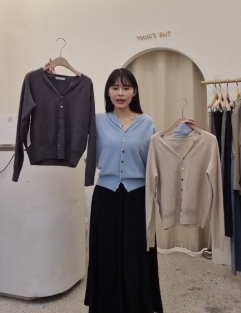 FP5348 彩色釦針織外套