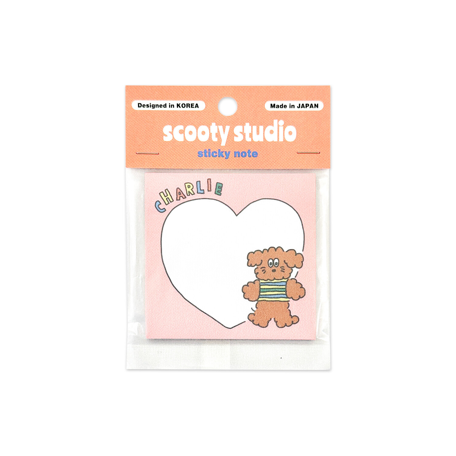 Scooty studio．Charlie便利貼  共2款