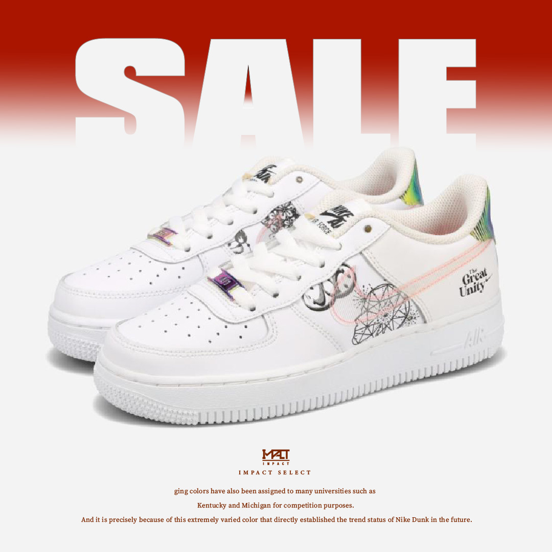 【清倉優惠】Nike Air Force 1 塗鴉 烏托邦 DM5457-110