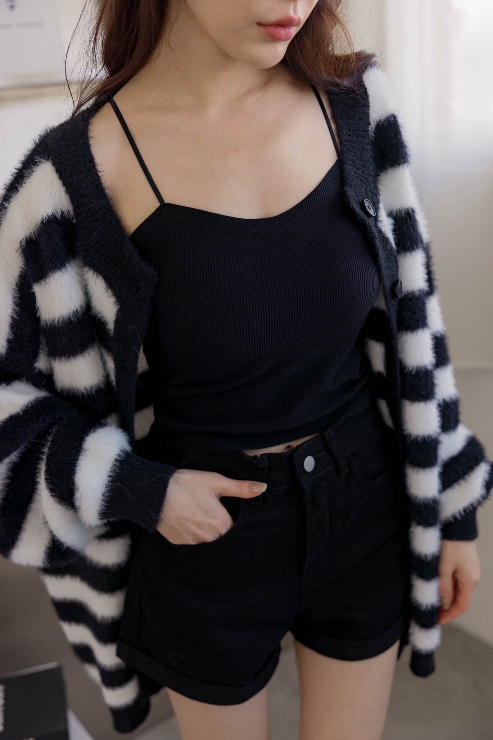 （現貨）#AG104 桃心領刷絨Bratop(紅/卡其/白/黑)#貼身衣物售出不退不換