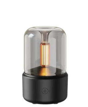 日式仿燈泡香薰加濕器(黑) (非日本製)