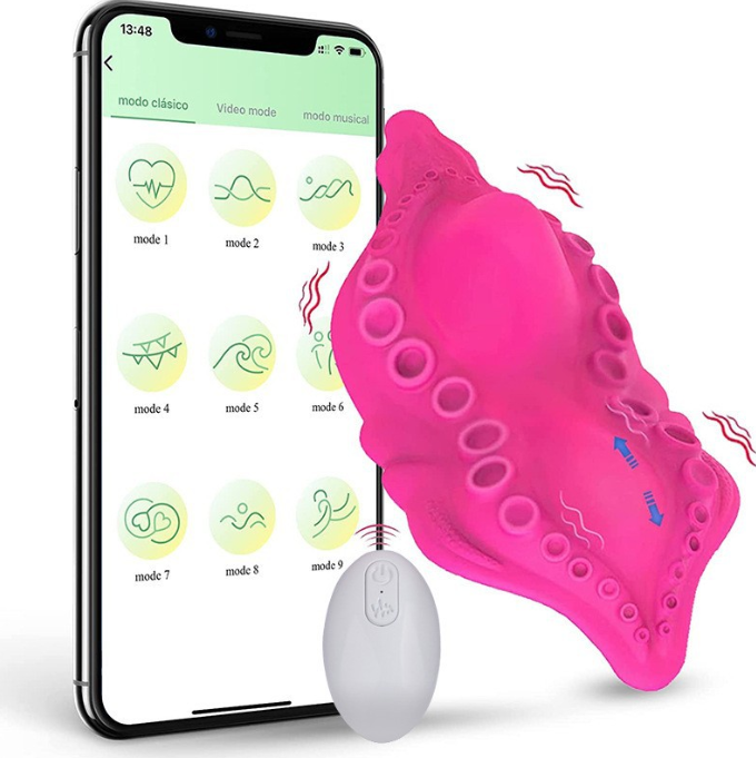 〔歐美熱賣〕APP控章魚觸手震動器