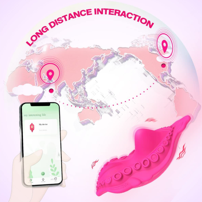 〔歐美熱賣〕APP控章魚觸手震動器