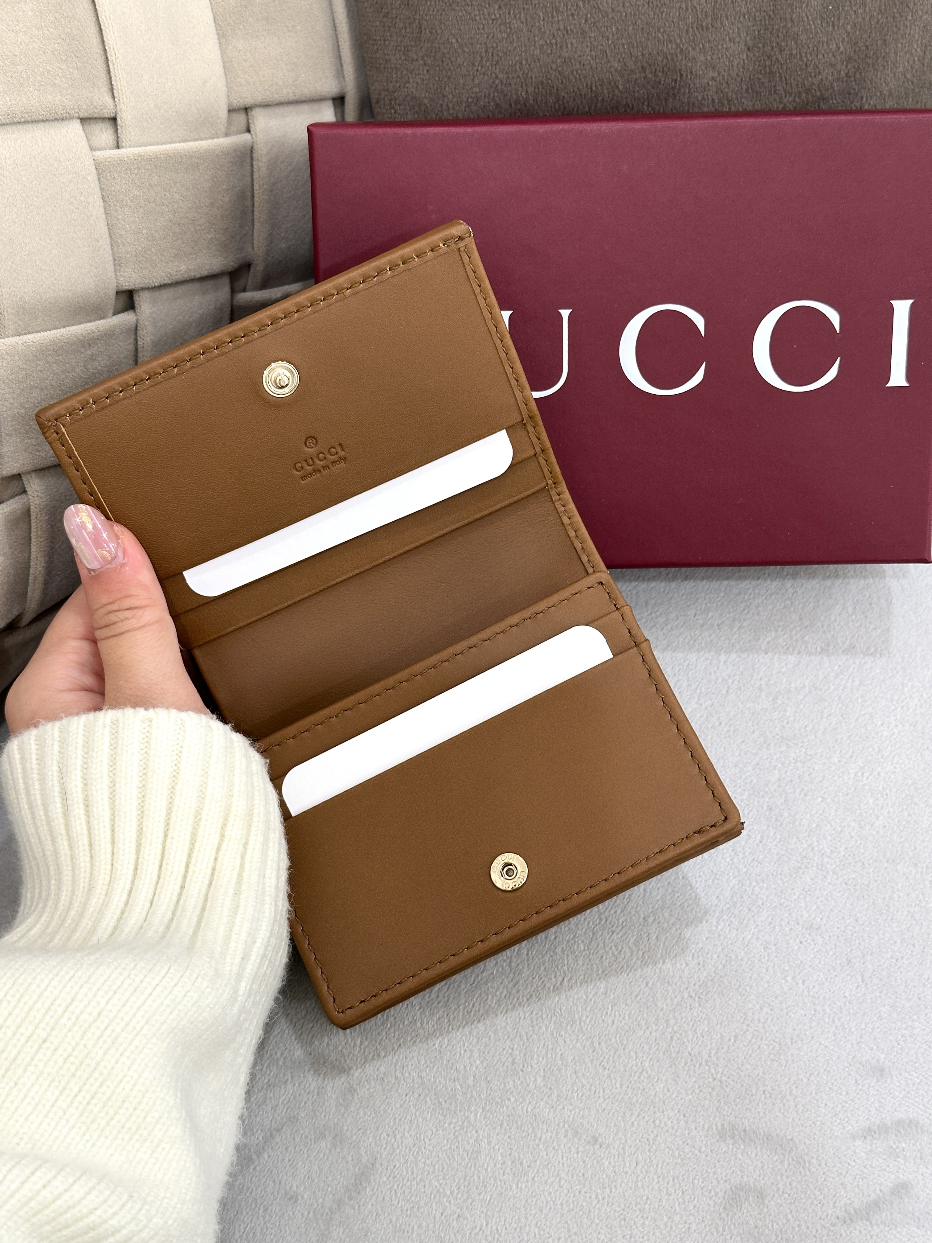 GUCCI 1955 Horsebit Card Case Wallet