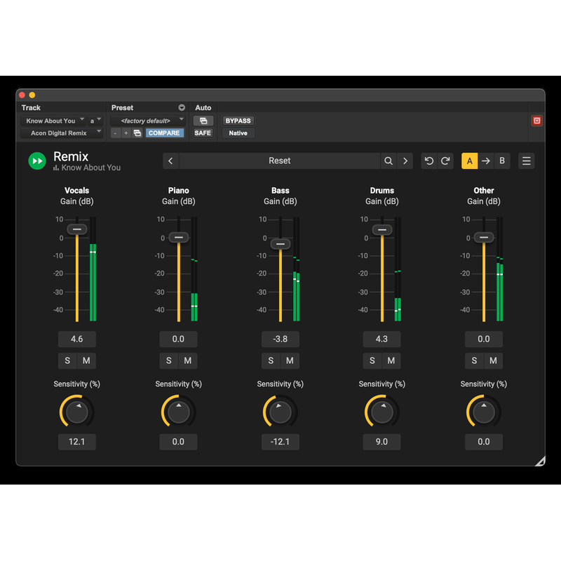 Acon Digital Remix｜音樂分軌軟體