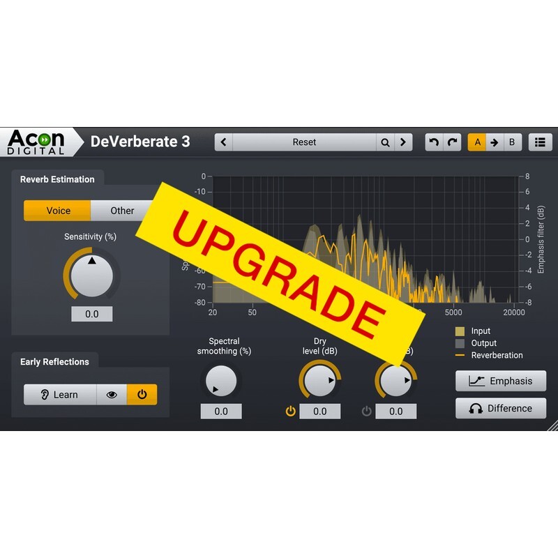 Acon Digital DeVerberate 2 > Deverberate 3 UPG｜去混響效果器