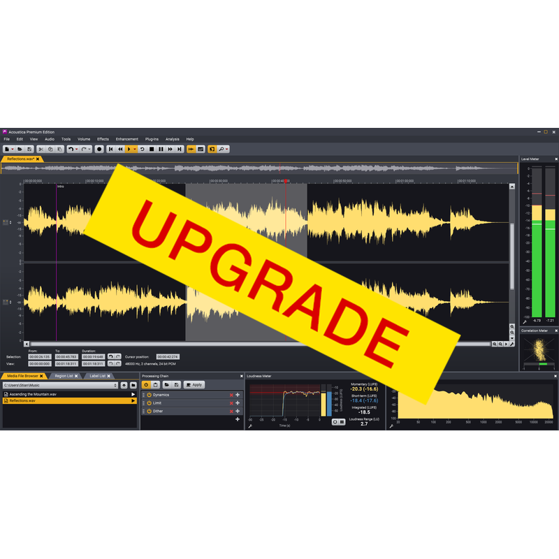 Acon Digital Acoustica Standard > Premium UPG｜音訊軟體