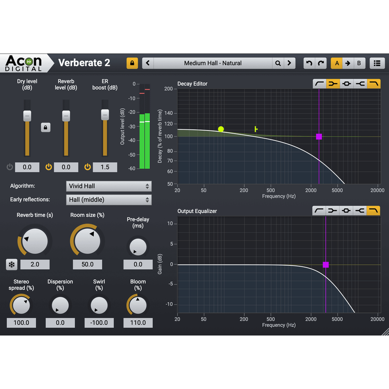 Acon Digital Verberate 2｜混響插件