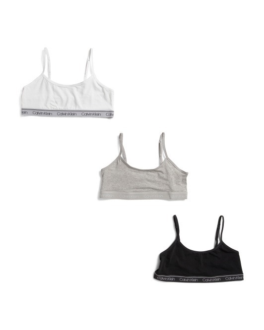 【預購】Q121503 CALVIN KLEIN 女童3件裝內衣