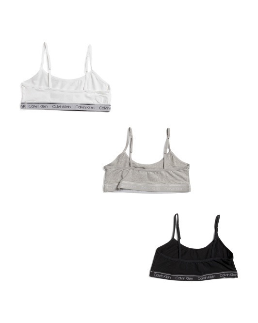 【預購】Q121503 CALVIN KLEIN 女童3件裝內衣