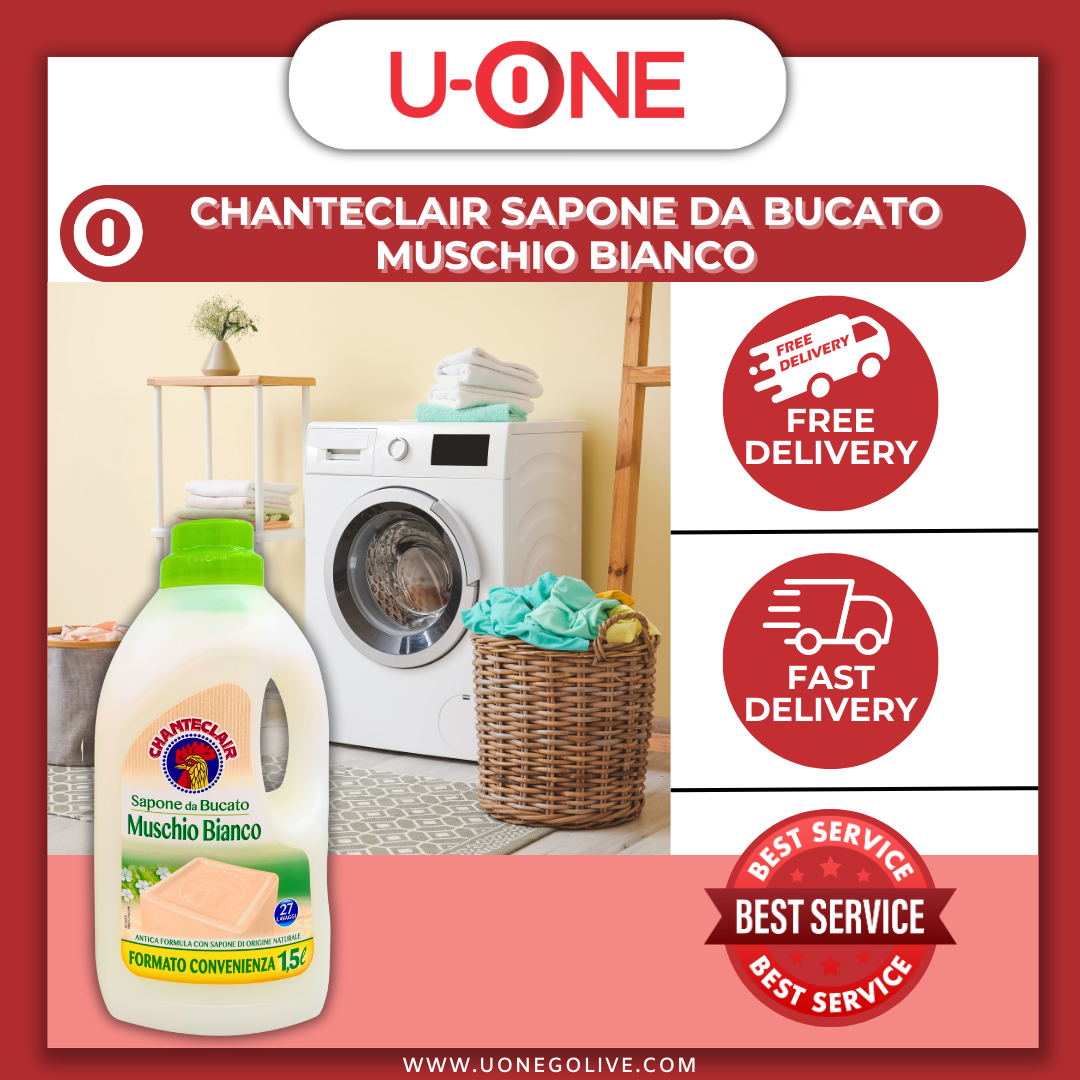 U-ONE | China | Cleaning Series | Chanteclair | Sapone da Bucato Muschio Bianco | 1.5L