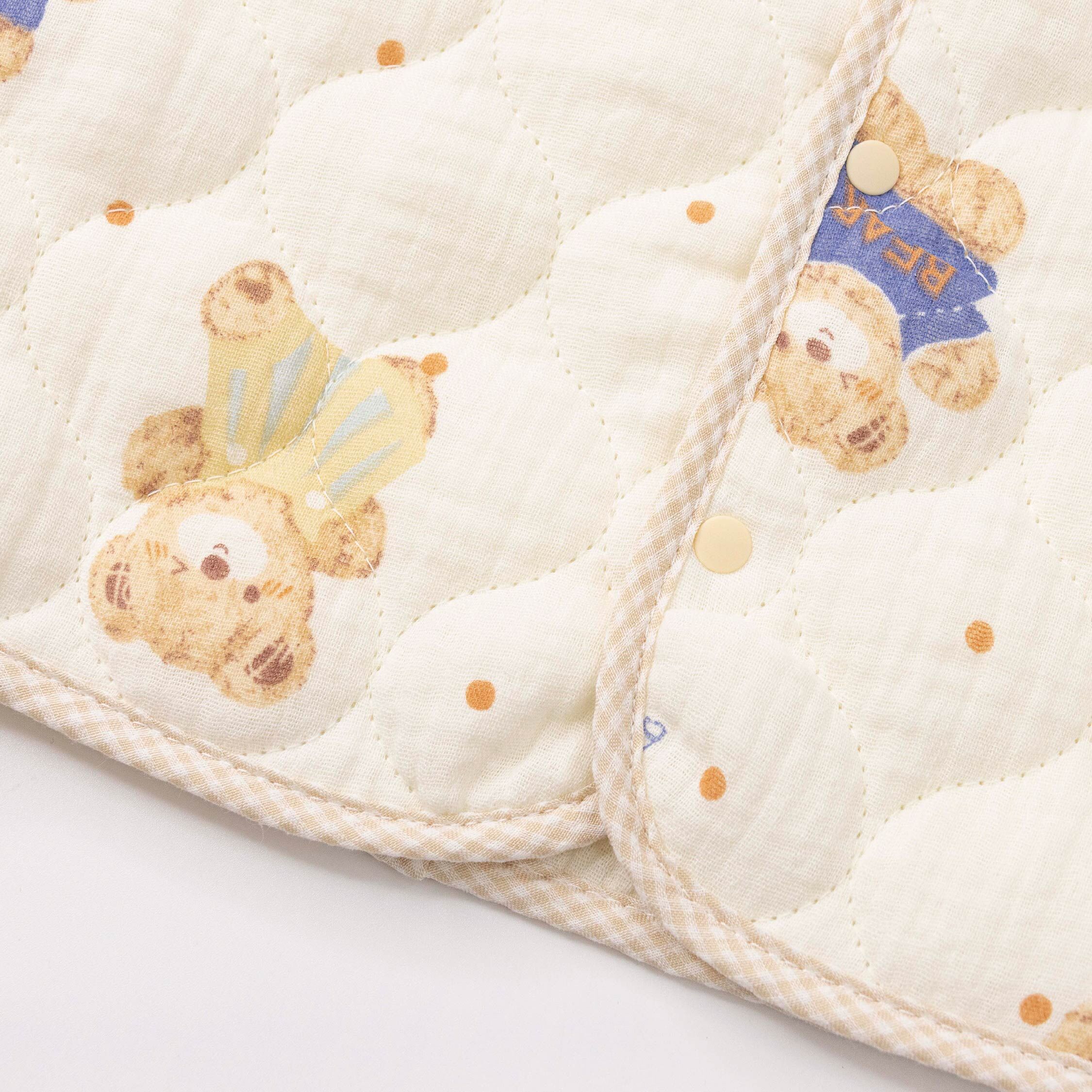 【JB0555】MIT熊寶寶泡泡紗鋪棉衍縫背心