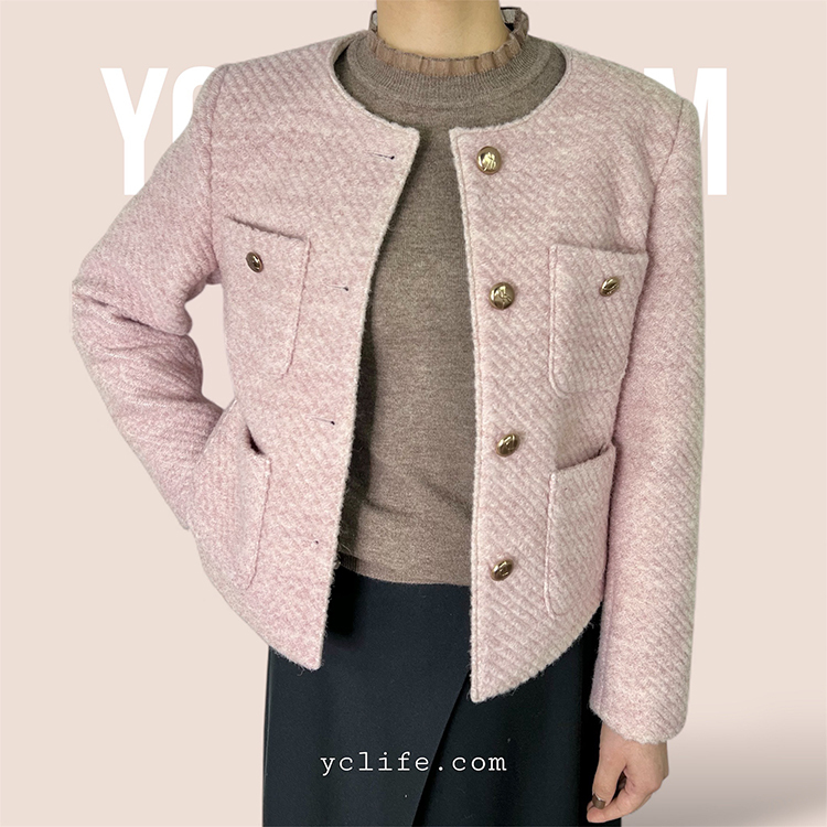 【平替款】香風絎縫羊毛短夾克