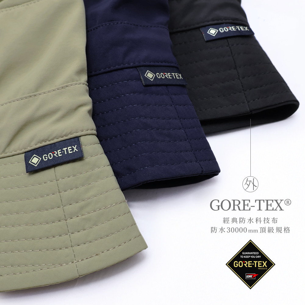GORE-TEX 認證潑水級,經典防水科技布,認證3萬mm頂級規格