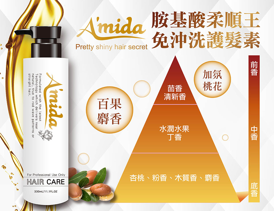 Amida蜜拉  胺基酸柔順王護髮素髮膜330ml 【輕鬆購五金百貨】 免沖洗 柔順護髮 修護毛躁 乾濕髮