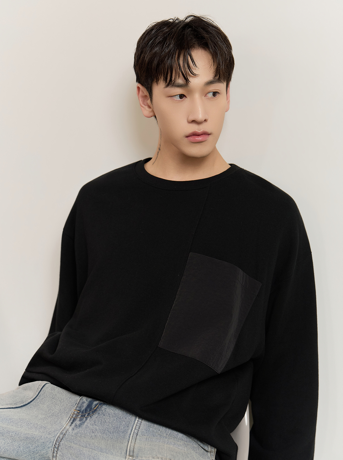 戶外風撞布口袋長TEE