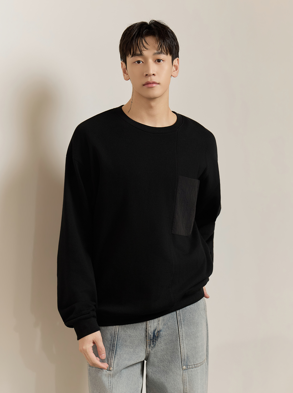 戶外風撞布口袋長TEE