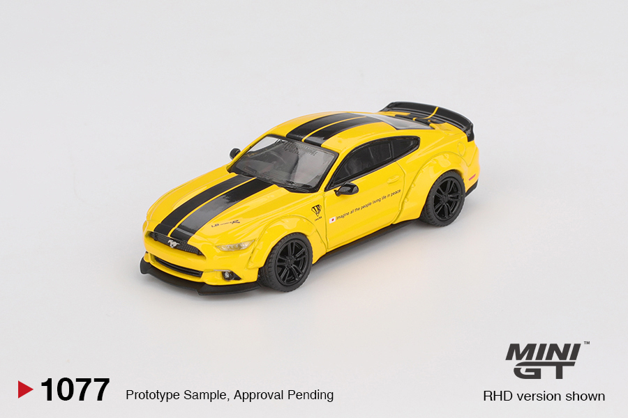 Mini GT 1/64 LB-WORKS FORD MUSTANG Triple Yellow RHD