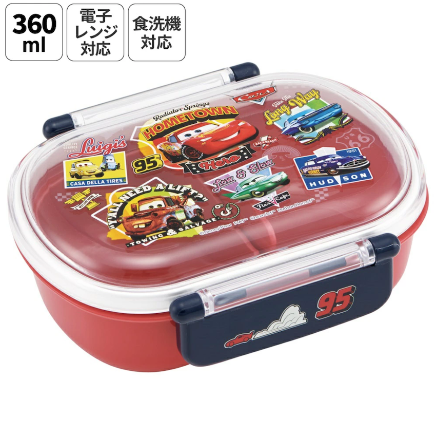 日本製 2026 新版  Skater 圓角餐盒 - 反斗車王