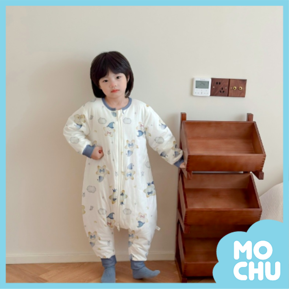 星與雨滴兒童分腿防踢被