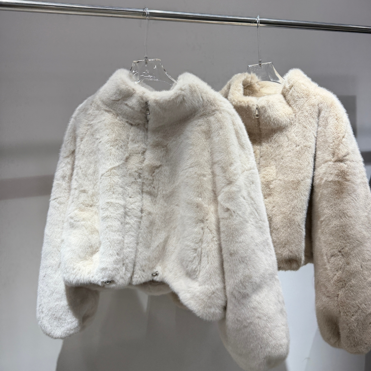 【一披就貴】DOMISS水貂毛短版外套 水貂毛外套 大衣保暖外套-4色(現+預)