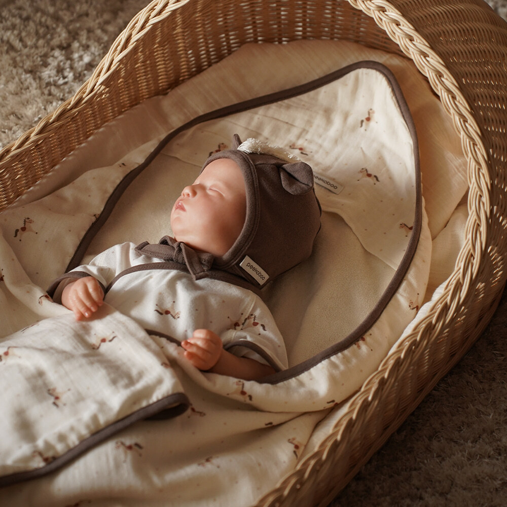 Pony 新生兒包巾