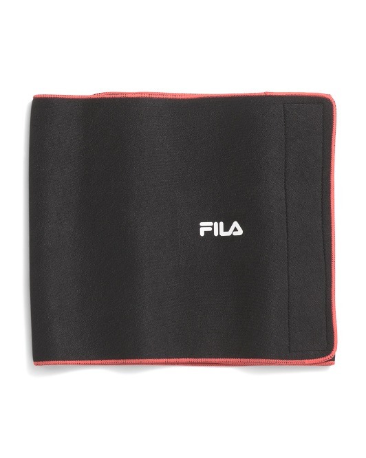 【預購】Q121509 FILA 黑紅色纖細腰帶