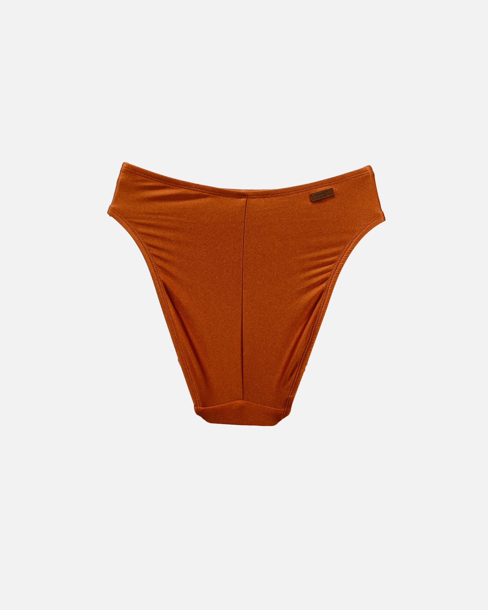 【絲光紅銅】OLM 中腰甜挖臀泳褲